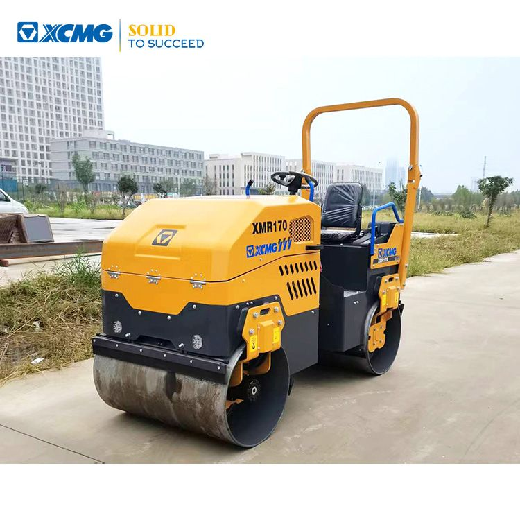 XCMG Official 1.7t Mini Double Drum Vibratory Road Roller XMR170 Price for Sale